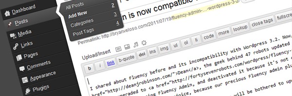 Fluency Admin is now compatible with WordPress 3.2