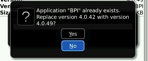 907 invalid JAR error for BPI Mobile App Version 4.0.49
