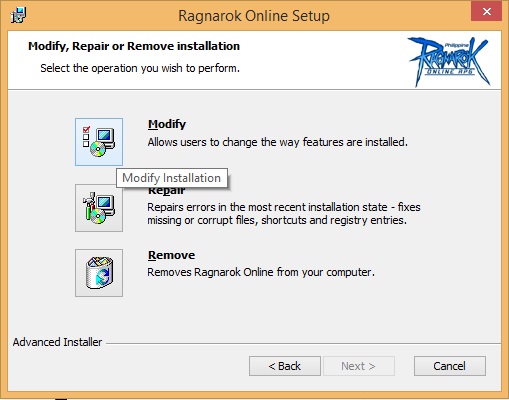 ragnarokmodifyinstallation