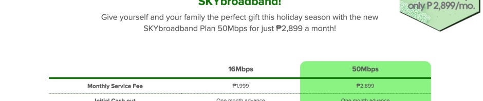 50MBPS in the Philippines is now more affordable