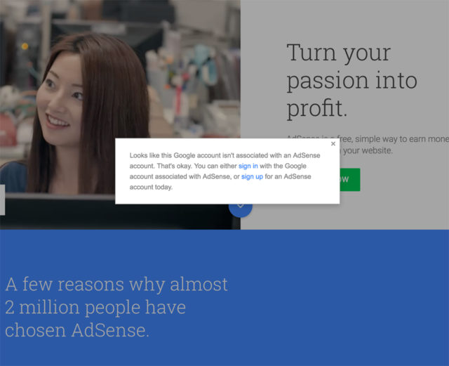 adsense-cannot-login